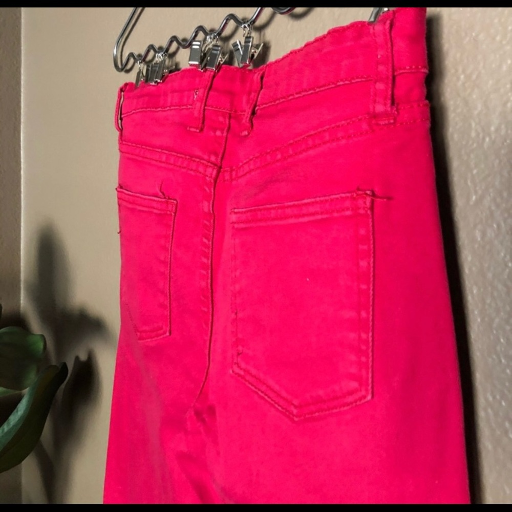 Mid rise RED “Cotton-On” stretchy skinny jeans